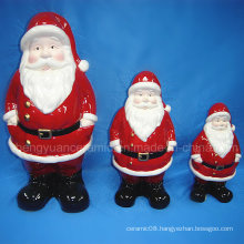 Ceramic Christmas Decoration, Santa Claus Figurine (Home Decoration)